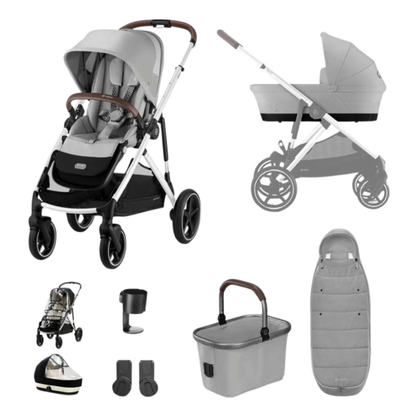 Cybex Gazelle S Pushchair Essentials Bundle | Stone Grey