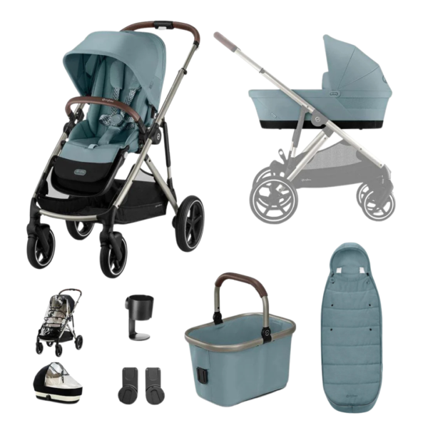 Cybex Gazelle S Pushchair Essentials Bundle | Stormy Blue