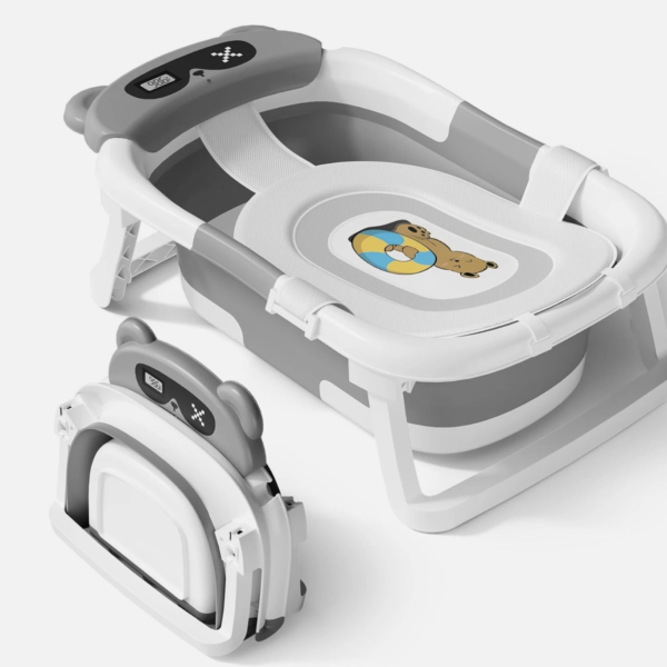 Foldable Baby Bath Tub Newborn Safety Collapsible Portable Infant Shower Bathtub