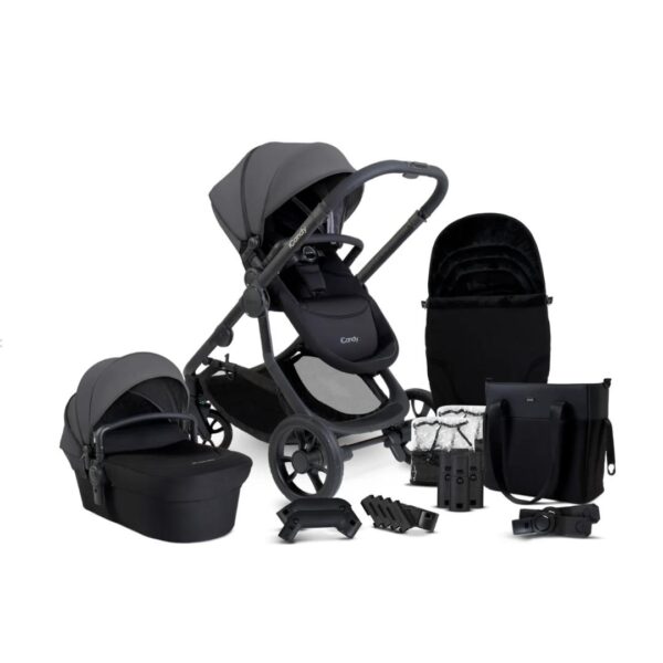 iCandy Orange 4 Pushchair Bundle | Fossil on Black